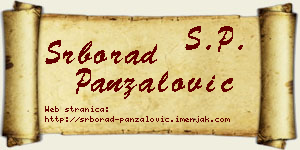 Srborad Panzalović vizit kartica